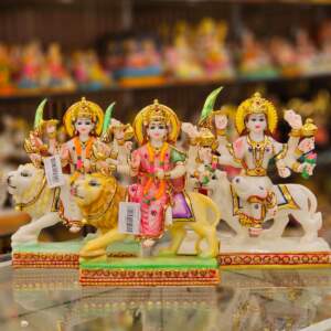 Durga Maa 8.5" Cast Marble