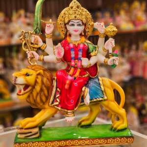Durga Maa 15" Cast Marble