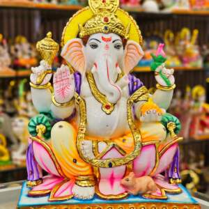 Ganesh Murti 15" Cast Marble