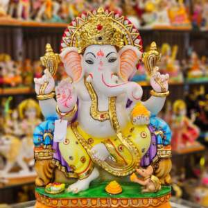 Ganesh Murti 15" Cast Marble